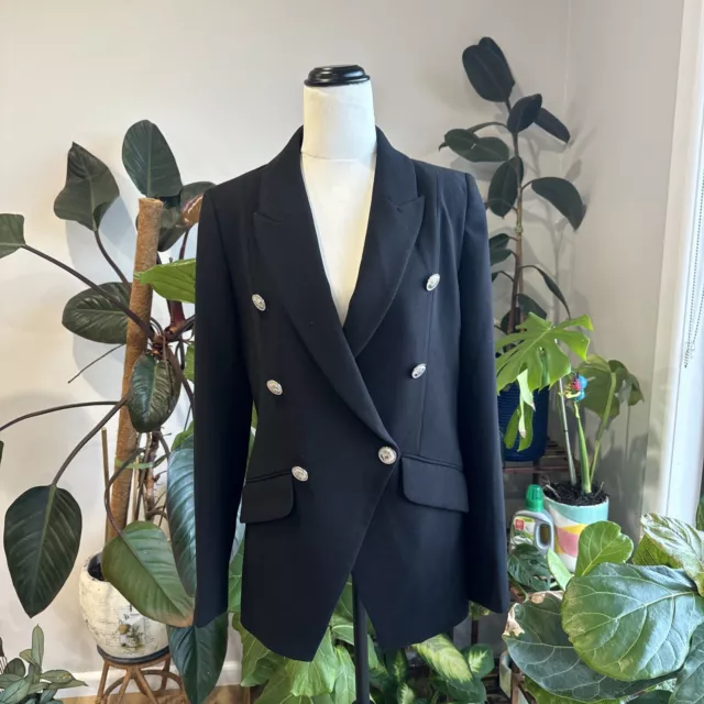 DECJUBA WOMENS SIZE 10 French Navy Carly Textured Longline Blazer NEW RRP 179.99 150.00 PicClick AU