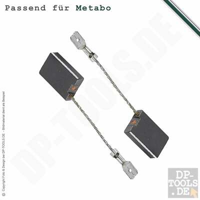 DP 2 Balais de Charbon pour METABO Meuleuse We 22-230 Mvt 6x16x24mm 316045570 