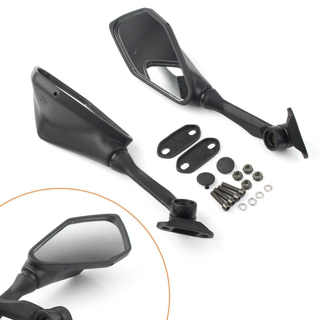 2X Rear View Side Mirrors For Kawasaki Ninja ZX6R ZX636 300R EX 250 300 13-17