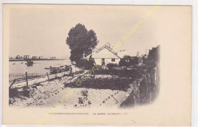 CPA 94190 Villeneuve Saint Georges La Seine le Grand Mat