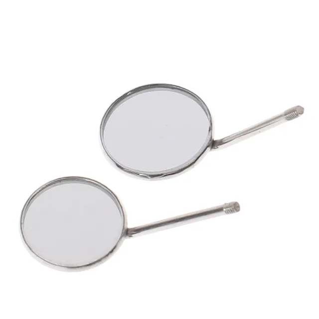 1pcs Dental Mouth Mirror with Handle Stainless Steel Oral Reflector