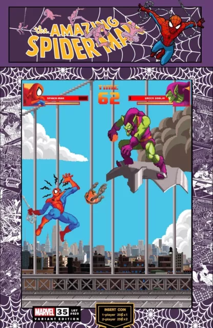 AMAZING SPIDERMAN 35 8 BIT GAMING VARIANT NM MATTHEW WAITE EXCLUSIVE vol 6 2023