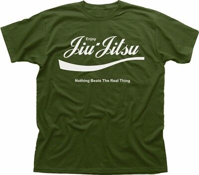 Jiu Jitsu Brazilian Martial Arts MMA UFC enjoy olive cotton t-shirt OZ09201