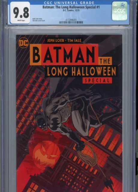 Batman The Long Halloween Special #1 Mt 9.8 Cgc White Pages Sale Cover And Art