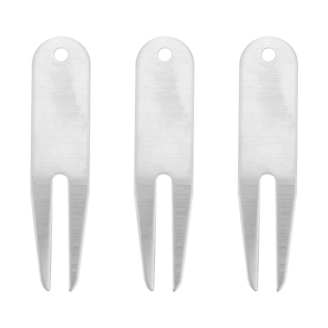 3 Pcs Divot Repair Tool Green Fork Green Accessories Green Turf Lawn