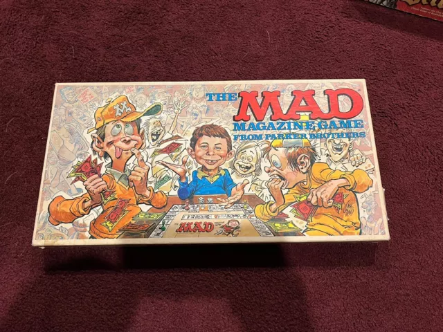 Vintage Parker Brothers Mad Magazine Board Game 1977 Complete Good Condition