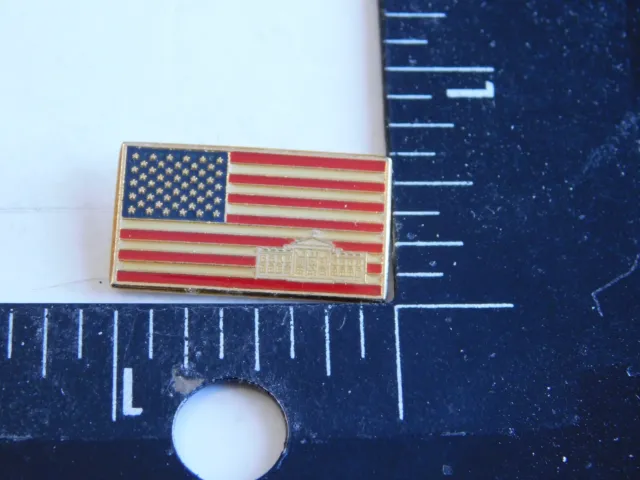 Patriotic United States Flag White House Secret Service Pin