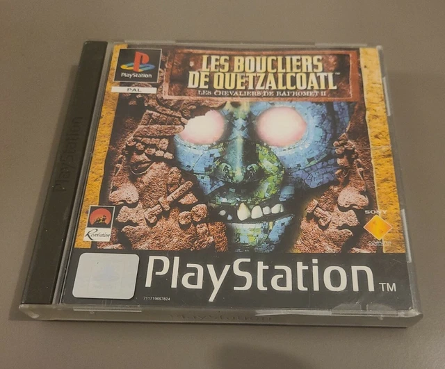 Jeu PS1 'Les Boucliers De Quetzalcoalt' - Version PAL Française Sans Jaquette Avant - État Correct