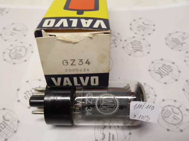 GZ34 von Valvo - Röhre, Tube, Valve - Neu, Nos, Nib - geprüft Funke W19 (110mA)