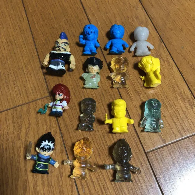 YuYu Hakusho Rubber Eraser Figure Yusuke Hiei Youko Set Lot of 14