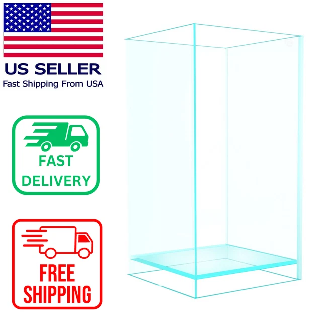Glass Mini Aquarium Multi Size Clear Transparent Isolation Betta Fish Water Tank