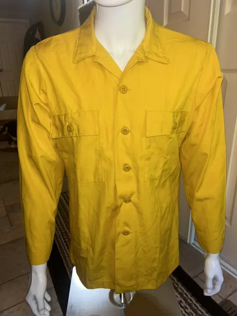Fire Resistance- Aramid Shirt- Yellow - Usdafs 16 1/2 X 34 Large