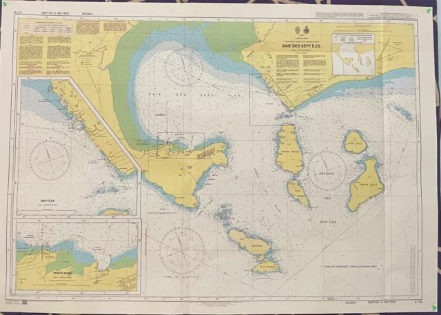 Admiralty 4776 Fleuve Saint Lawrent/St. Lawrence  River Baie Des Sept Iles Map