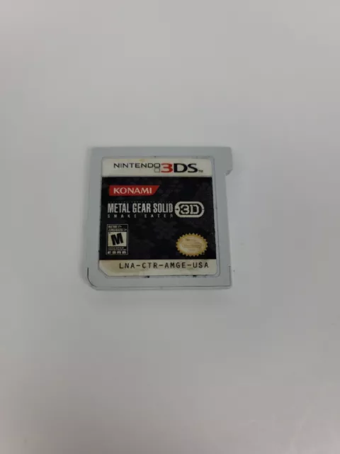 Metal Gear Solid 3D: Snake Eater (Nintendo 3DS, 2012) Cart Only, Tested, Works