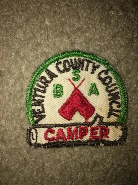 Boy Scout BSA Camp Three Falls Willet Topa Ventura County Tent CE Council Patch