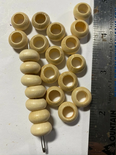 Large Hole Woods Beads ***UPICK*** Wood Beads for Macrame 9