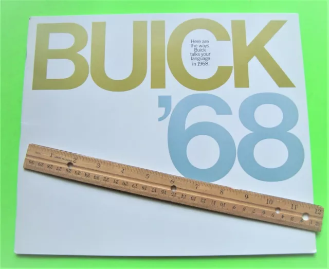 1968 BUICK GIANT PRESTIGE 76-pg CATALOG Brochure RIVIERA Electra GS 400 Wildcat