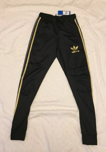 Adidas Originals Chile 20 Trefoil Tracksuit Bottoms Hd8289 Mens Size Xs Black