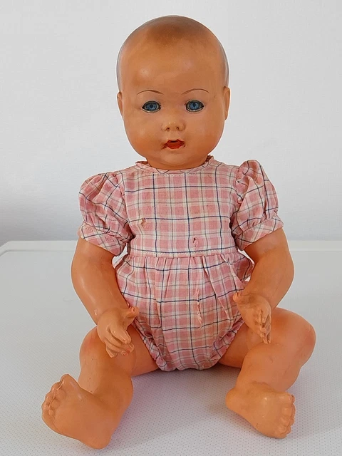 ANCIEN POUPON BAIGNEUR "Petit Colin" Tête D'aigle Celluloïd N° 55 EUR