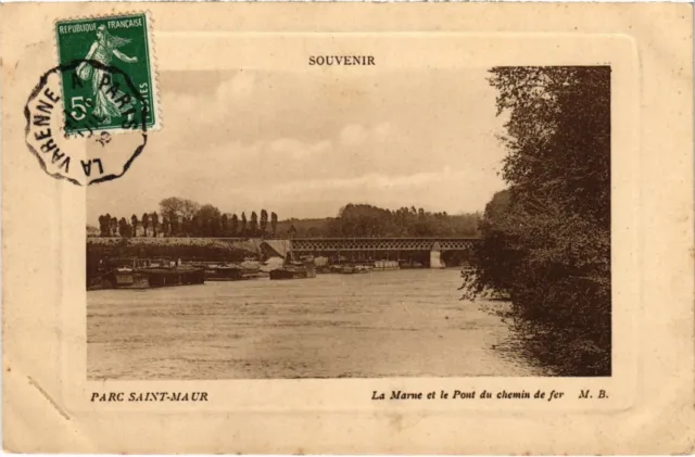 CPA Saint-Maur La Marne et le Pont du Chemin de fer FRANCE (1339709)