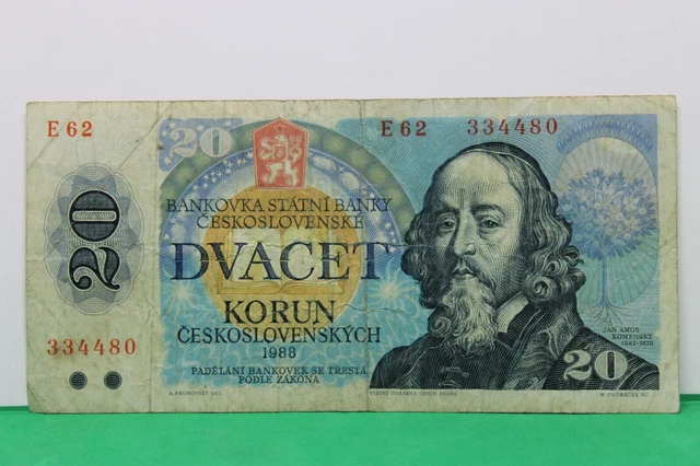 1988 Czechoslovakia 20 Korun E62334480