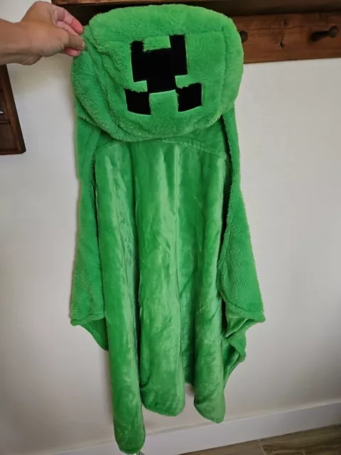 ⚡️Minecraft Legends Hooded Blanket Green Mob Creeper