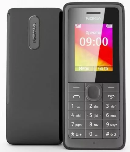 New Nokia 105 SIM Free Unlocked Mobile Phone Cheap Basic Black- WARRANTY