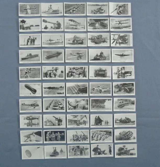 Gerard Set of 50 Modern Armaments unnumbered issue 1936 - Very Good