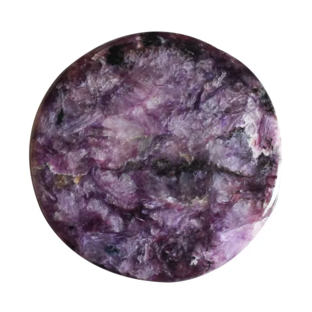 74 Cts Véritable Charoite Pourpre Russe Pierre Précieuse En Vrac Cabochon Rond