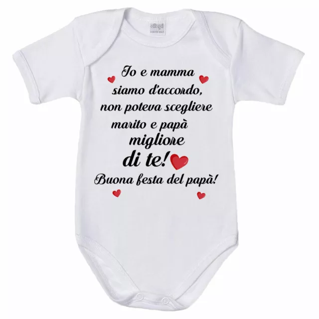 Body neonato mamma non poteva scegliere marito e papà migliore di te buona fe...