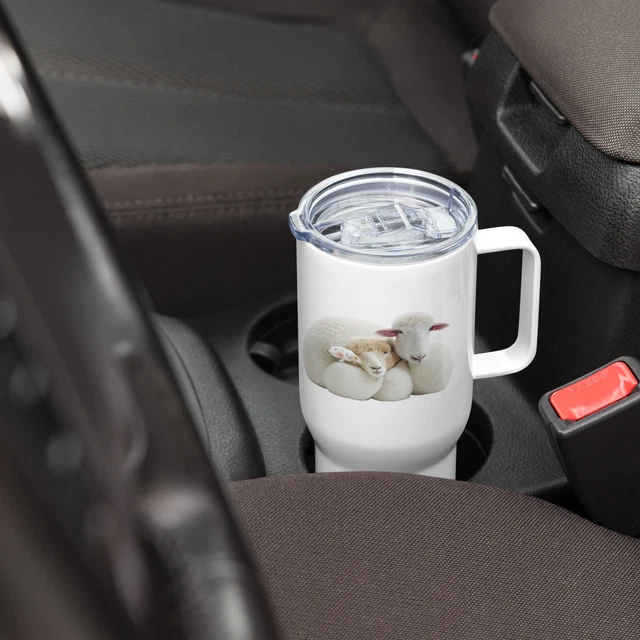 Sheep Travel mug with a handle