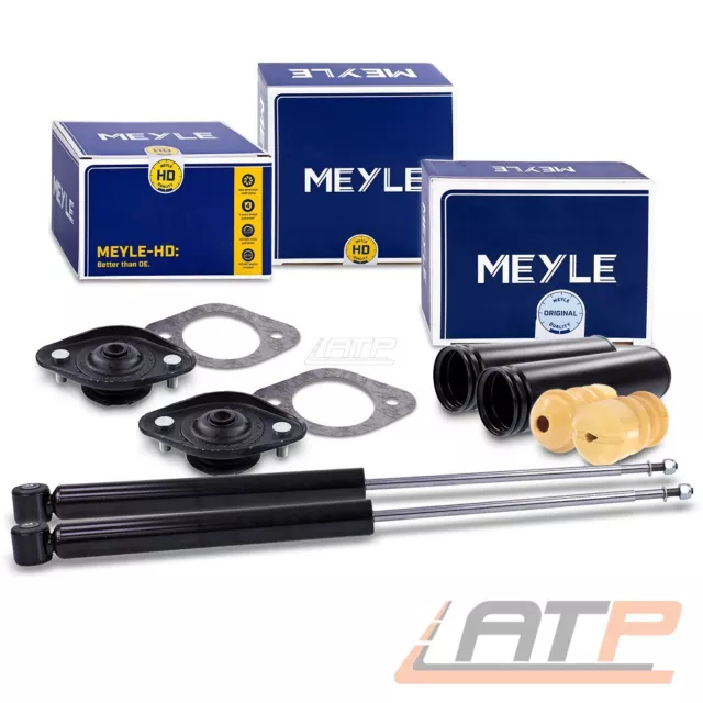 2 ammortizzatori + cuscinetti cupola meyle-hd + kit protezione posteriore per bmw serie 3 e36 e46