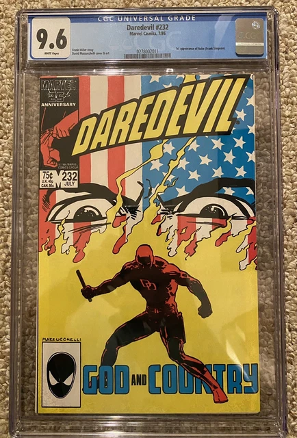 Daredevil #232 CGC 9.6 🔥 BORN AGAIN 🔥 Nuke 1st App 🔥 Frank Miller