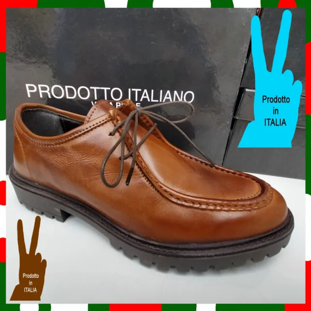 SCARPE UOMO pelle  strinagte  CLASSICHE ELEGANTI FRANCESINE VITELLO CUOIO  LUSSO