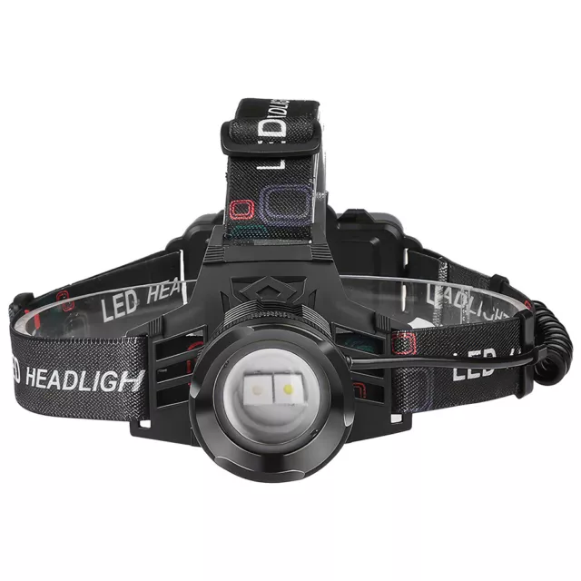 LED Long-Beam Headlight 100W USB Rechargeable Head Torch Headlamp Camping Light 3