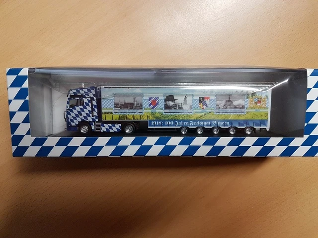 WIKING 1:87 -CAMION MAN TGX semi-remorque porte-conteneurs Hambourg