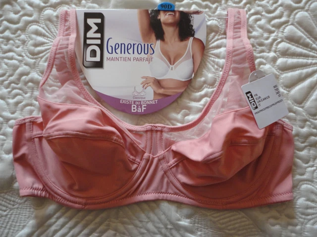 Soutien Gorge Dim *Neuf* Generous Couleur Lady Rose T 90 D