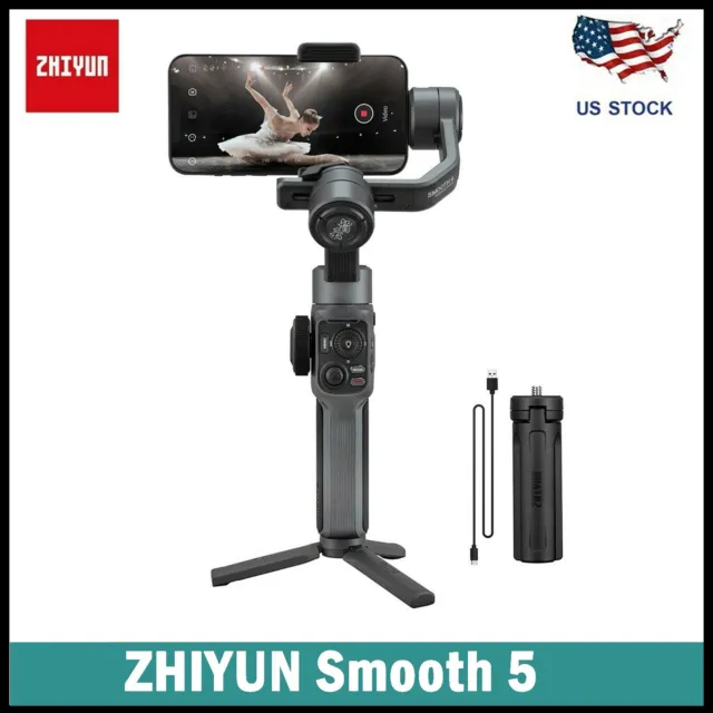 Zhiyun Smooth 5 3-Axis Handheld Gimbal Stabilizer for Smartphones iPhone Samsung