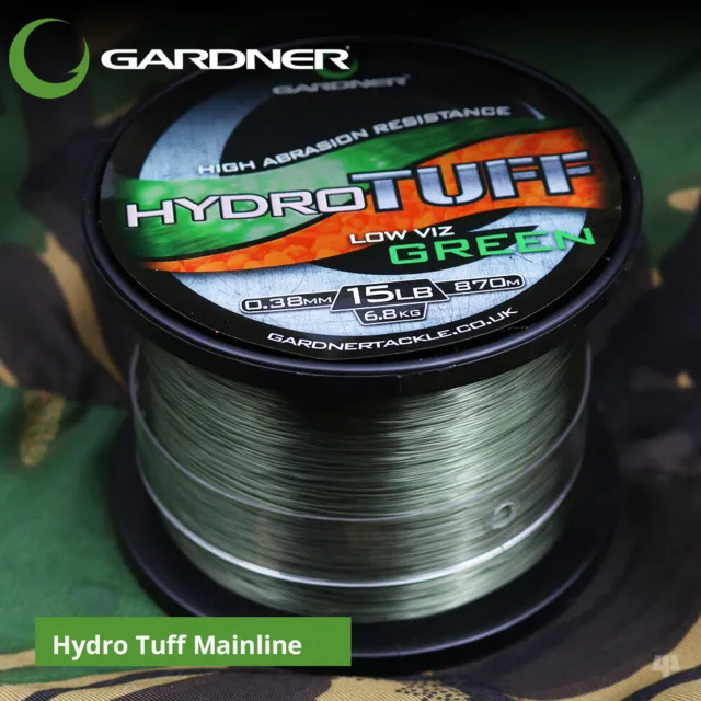 Gardner Tackle Hydro Tuff Mainline - Carp Pike Muskie Barbel Coarse Fishing Line