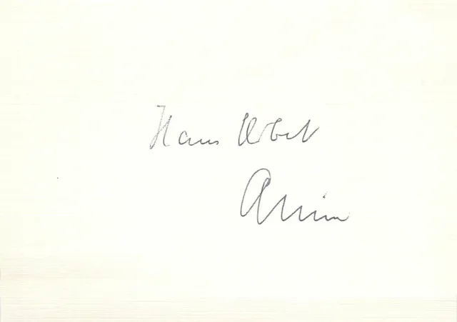 Hans von Arnim - Verfassungsrechtler - original Autogramm -  - ca. 10x15cm - Aut