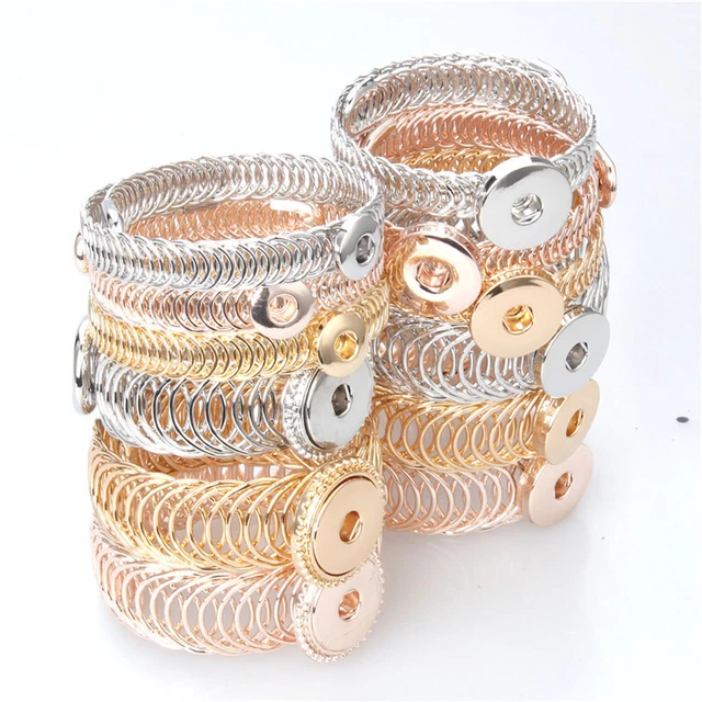 Snap Bracelet Button Charm Jewelry Fit 18mm Charms Ginger Styles Chunk Snaps Diy