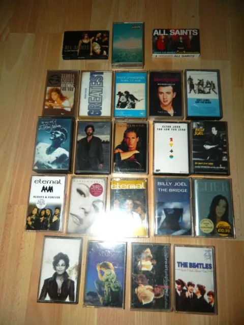 22 X cassette Tape Large job lot - Bundle Inc Duran Duran, Springsteen, Oasis