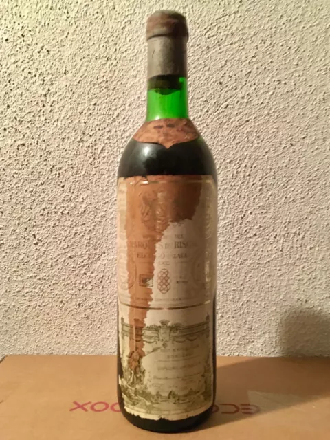 Botella de vino / Wine Bottle Marques de Riscal Reserva 1962