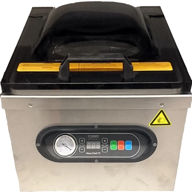 Caso Kammervakuumierer, Vakuumiergerät, Sous-Vide Folienschweißgerät VacuChef 77