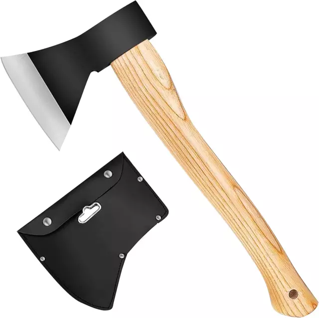 Camping Axe Hatchet For Wood Splitting And Chopping 15'' Gardening Small Axe Woo