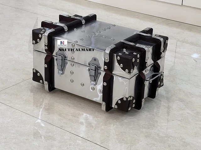 Aviator Storage Trunks, Chipboard / Aluminium Sheet Storage Trunks with Stra
