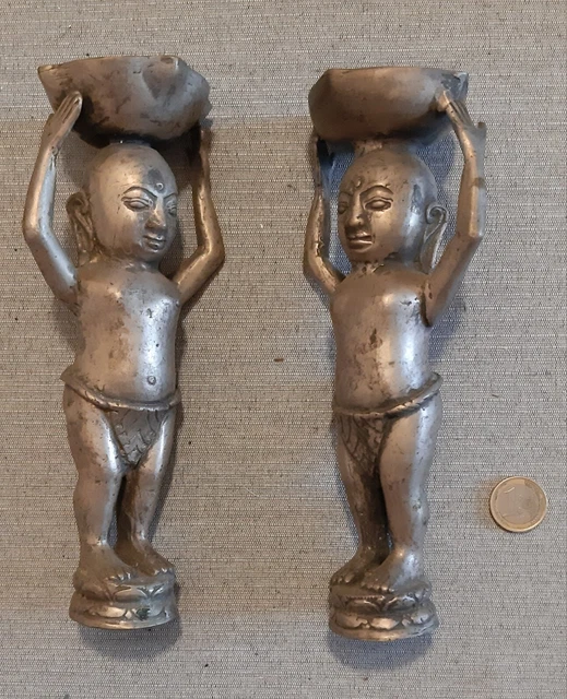 Paire D’étriers Anciens Inde – Décoratifs – Vintage Fer Forgé (G42-155)