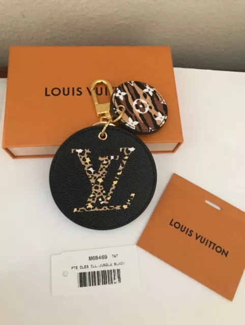 Louis Vuitton Jungle Giant Black Caramel Clochette Key Holder, New