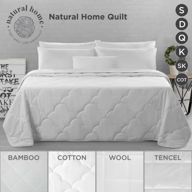 Bamboo Cotton Wool Quilt Summer Winter Duvet Doona Single Double Queen King