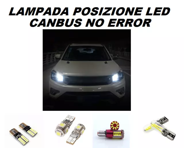 Coppia Luci Posizione Canbus Audi A3 Sportback No Error Bianco